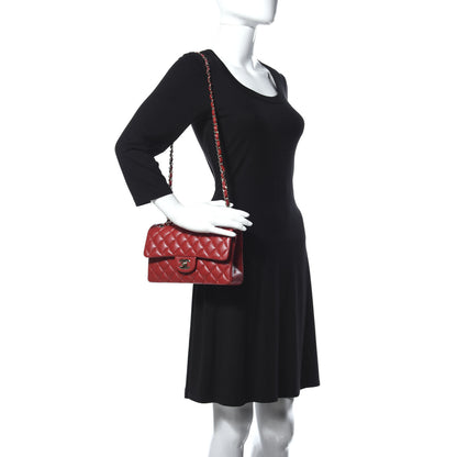 Chanel Caviar Quilted Small Double Flap Red 2 of 15