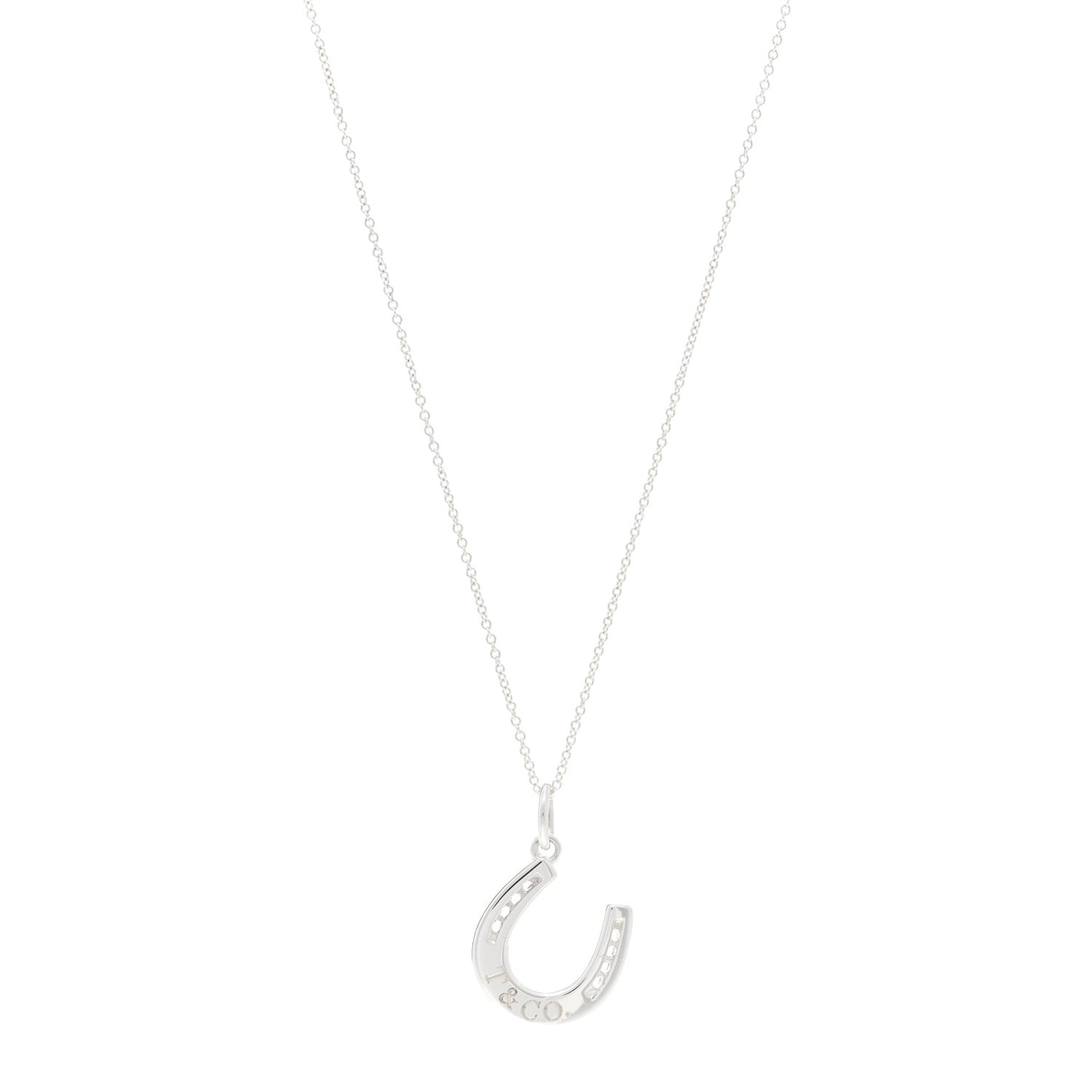Sterling Silver Horseshoe Pendant Necklace