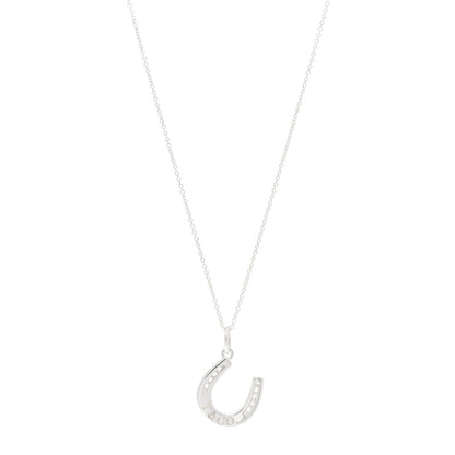 Tiffany Sterling Silver Horseshoe Pendant Necklace 1 of 4