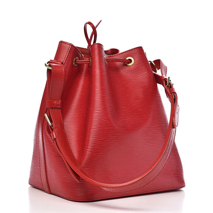 Louis Vuitton Epi Petit Noe Castillan Red 3 of 12