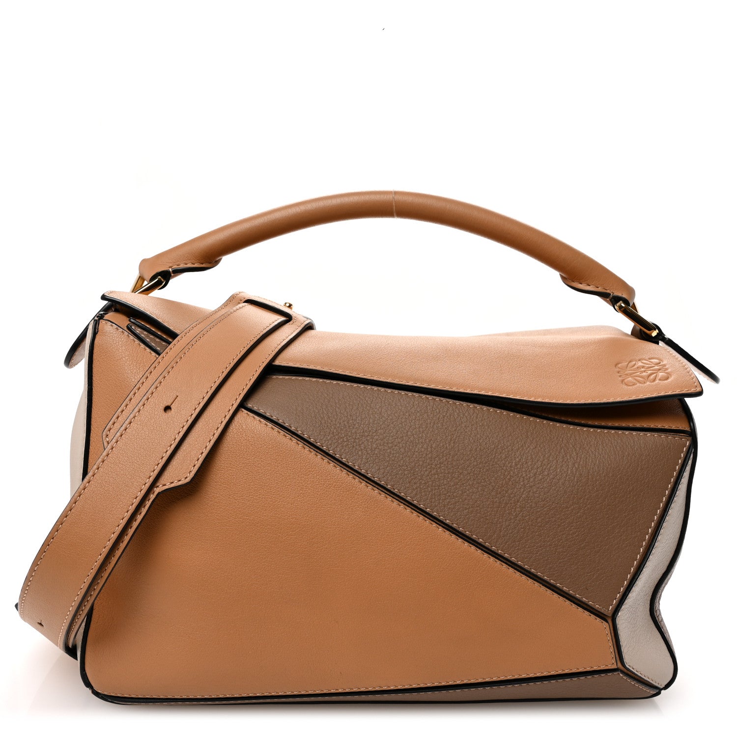 Loewe Calfskin Medium Puzzle Bag Warm Desert Mink 1703166