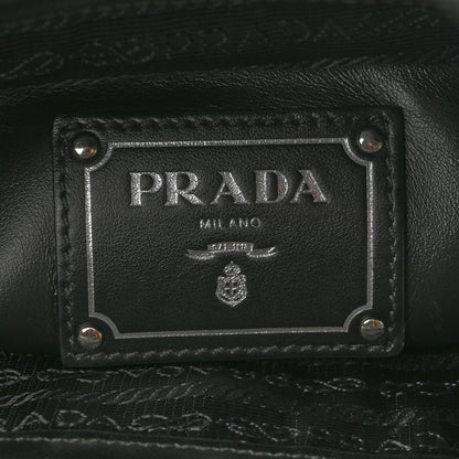 Prada Soft Calf Shopping Tote Black 6 of 14