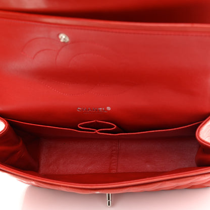 Chanel Lambskin Quilted Jumbo Double Flap Orange 5 of 12