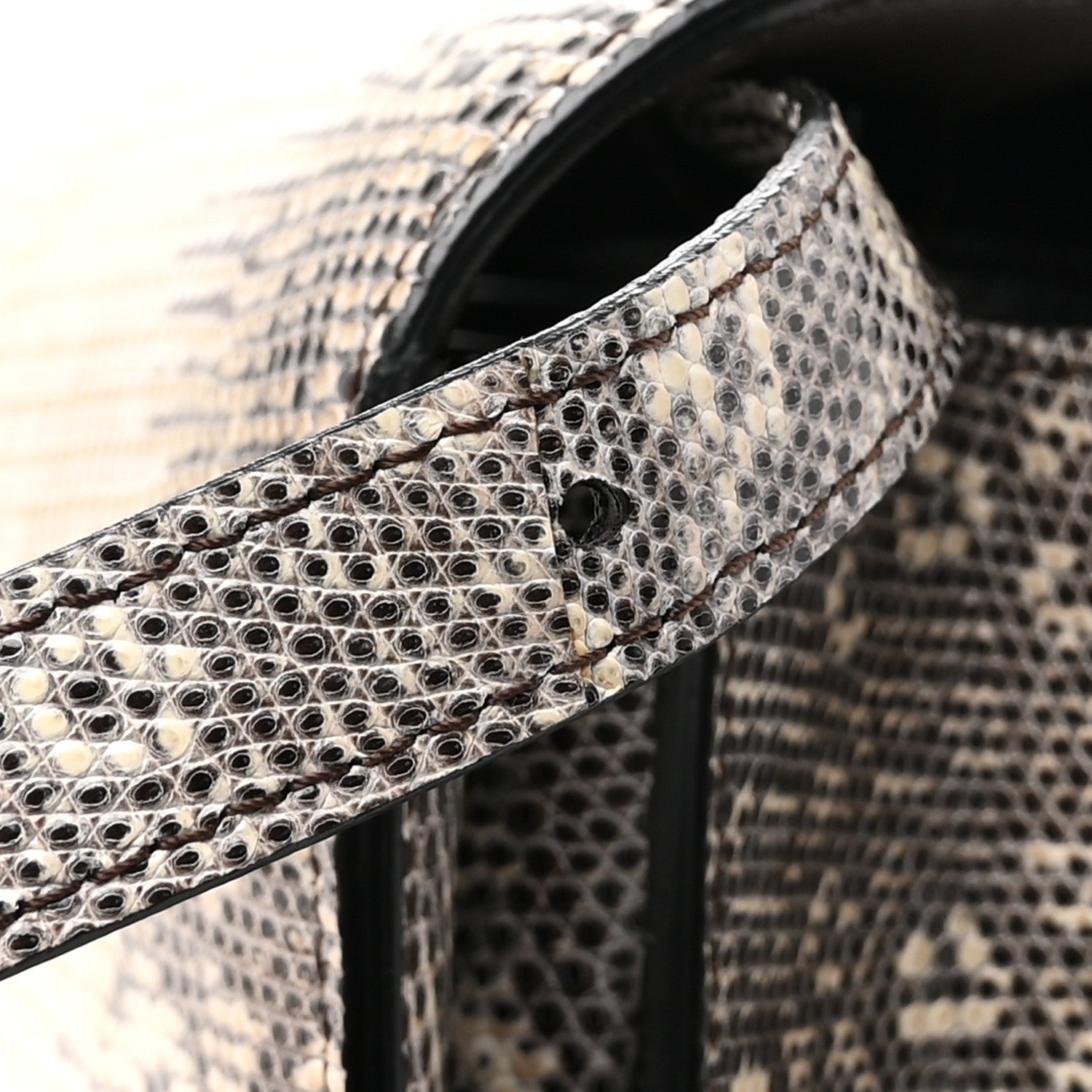 Celine Lizard Small Classic Box Flap Bag Natural 11 of 12