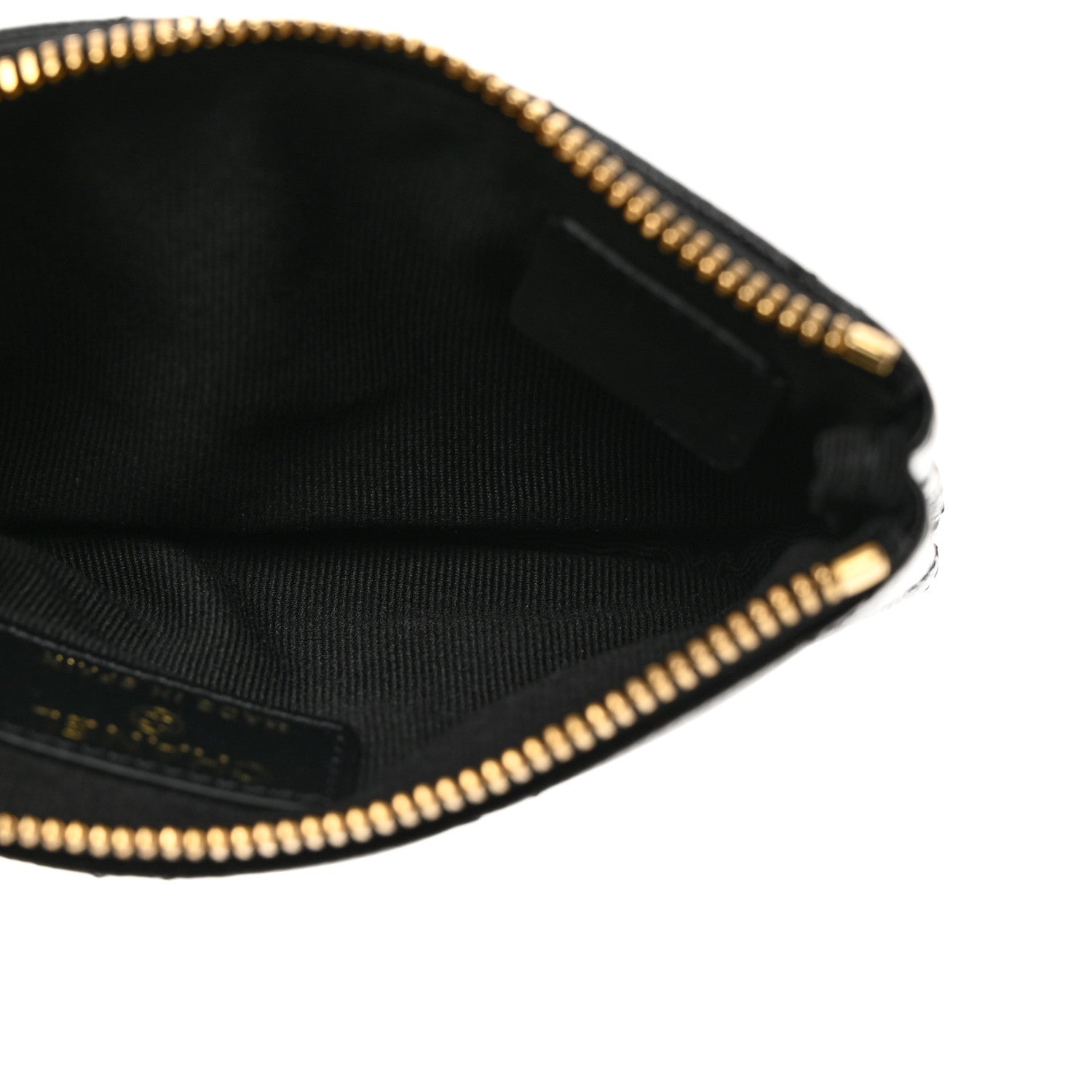 Chanel Caviar Quilted Studded CC Small Pouch Black 5 of 8