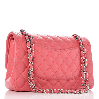 Chanel Lambskin Quilted Medium Double Flap Pink 3 of 9