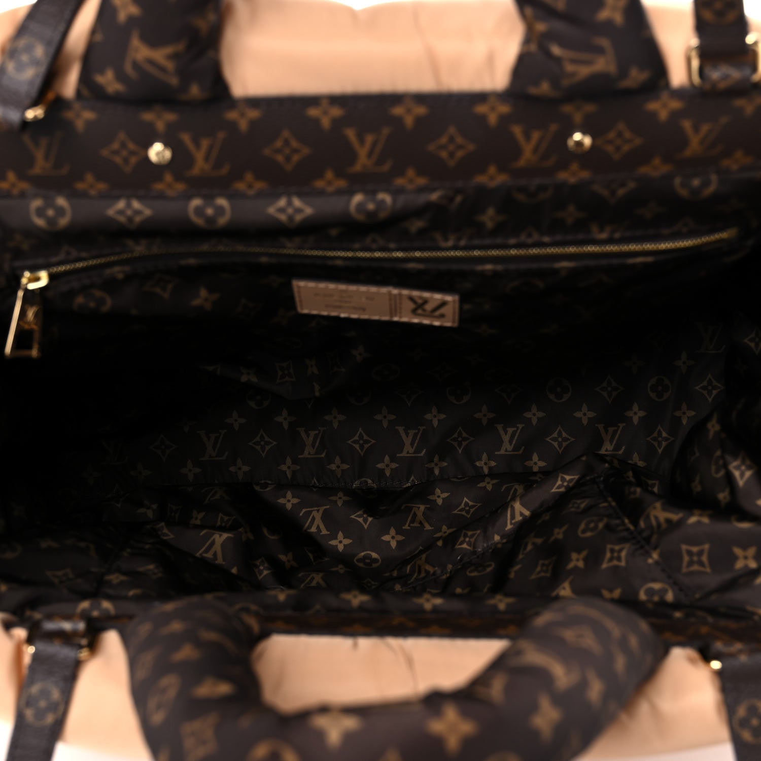 Louis Vuitton Econyl Monogram Pillow Giant Onthego GM Beige 5 of 8