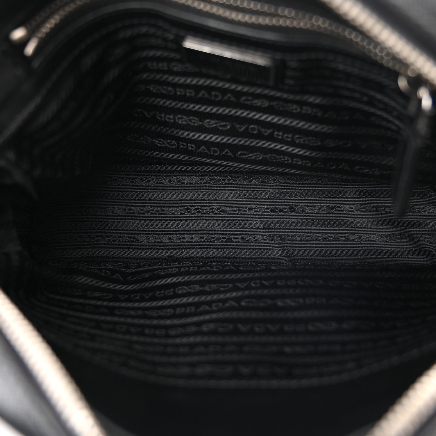Prada Saffiano Zip Crossbody Bag Black 5 of 11