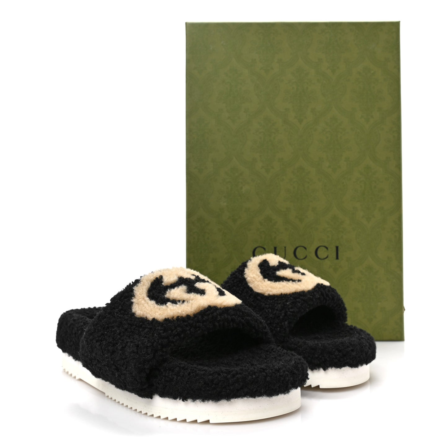 Shearling Womens Eileen Slide Sandals 40 Black Butterscotch