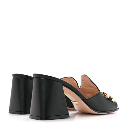 Gucci Nappa Horsebit 75mm Slide Sandals 36 Black 4 of 10