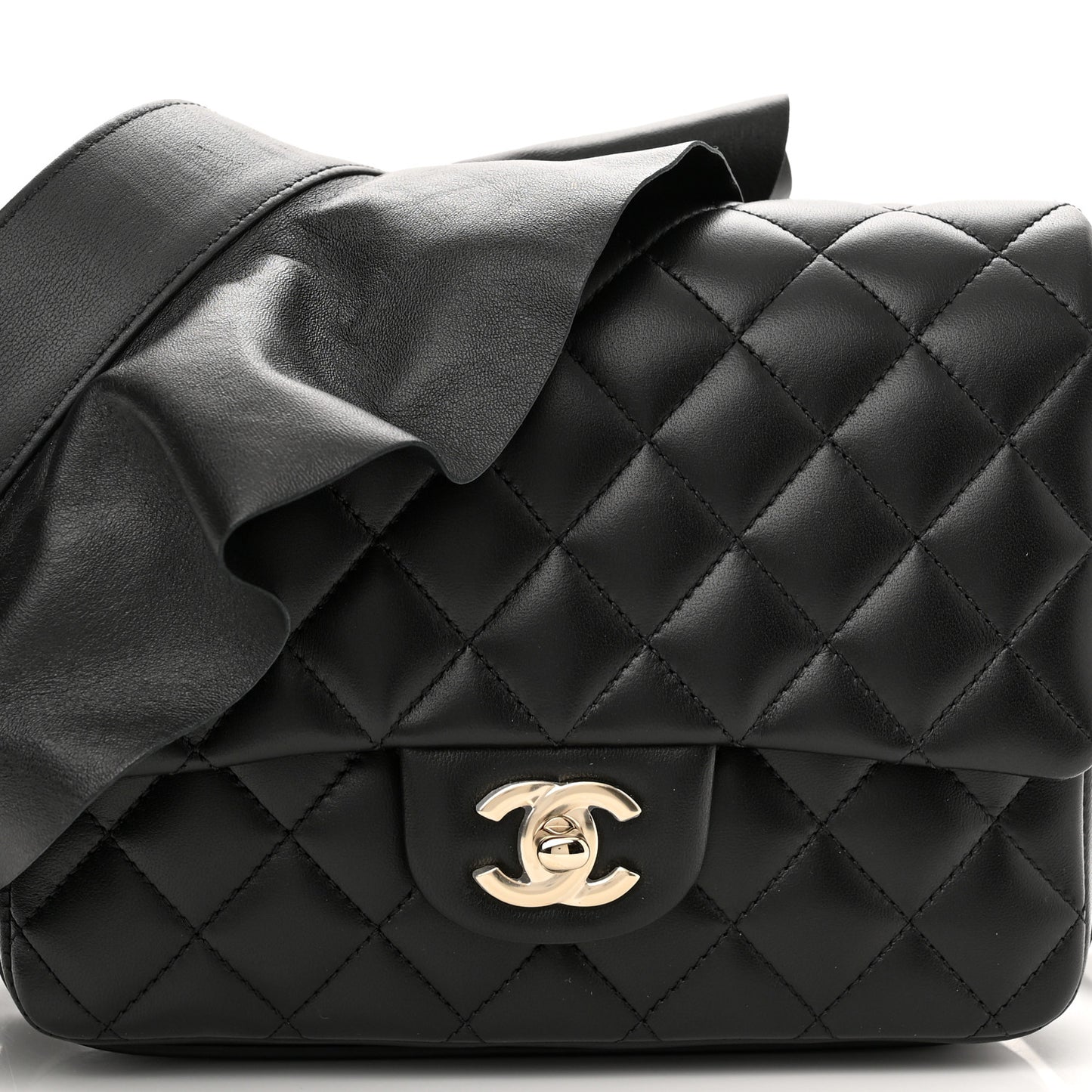 Calfskin Quilted Bolero De Chanel Flap Bag Black