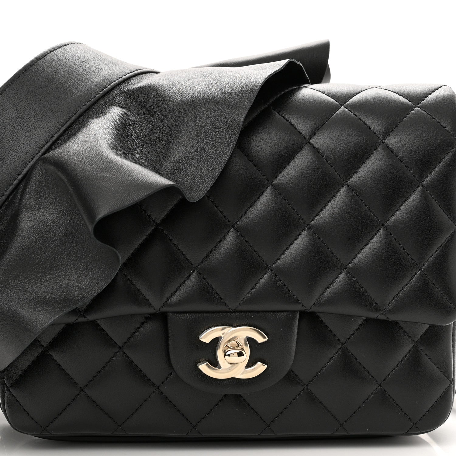 Chanel Calfskin Quilted Bolero De Chanel Flap Bag Black 8 of 10