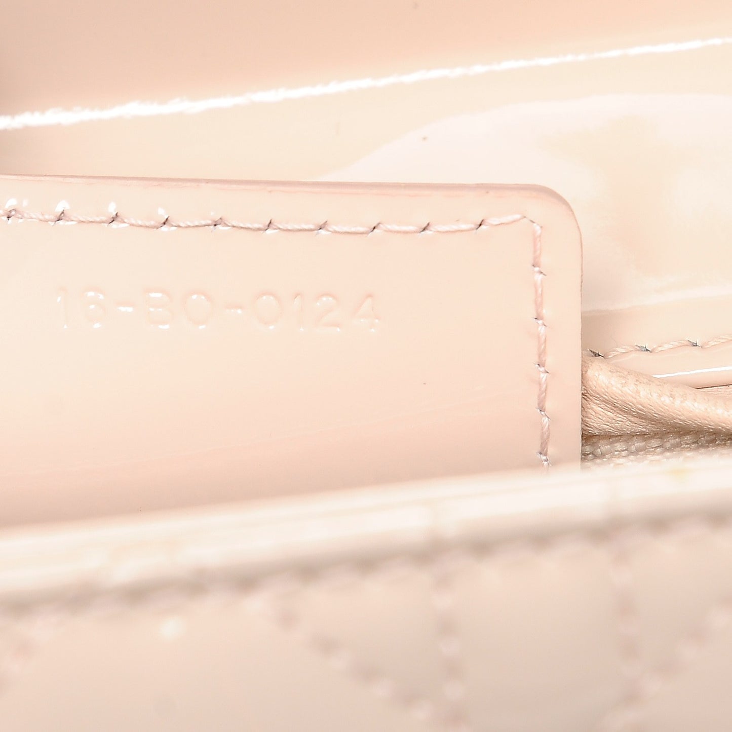 Patent Cannage Medium Lady Dior Light Pink