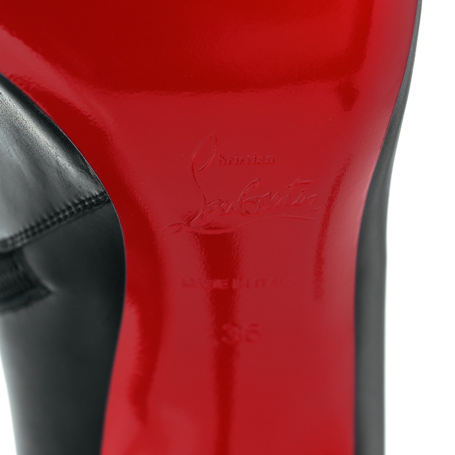 Christian Louboutin Calfskin So Kate Booty 55 Ankle Boots 36 Black 7 of 9