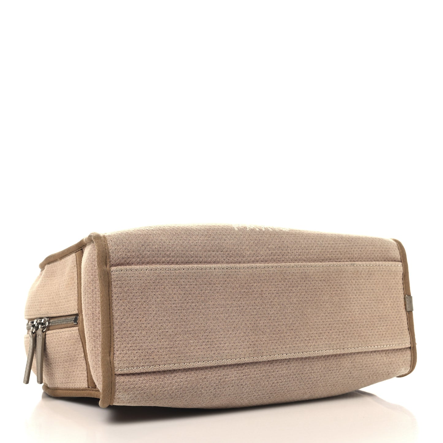 Canvas Deauville Bowling Bag Ecru