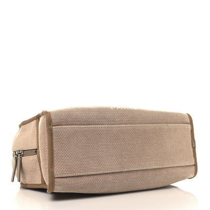 Chanel Canvas Deauville Bowling Bag Ecru 4 of 10