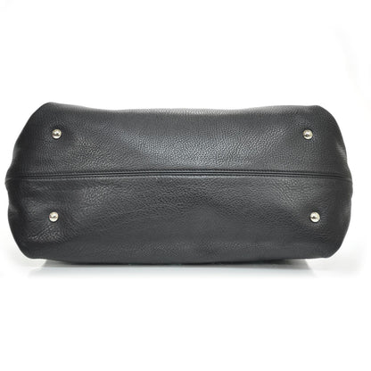 FASHIONPHILE SALVATOREFERRAGAMOLeatherLargeSofiaBlack 5 of 7