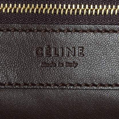 Celine Lambskin Horizontal Bi-Color Coeur Cabas Indigo Khaki 6 of 9