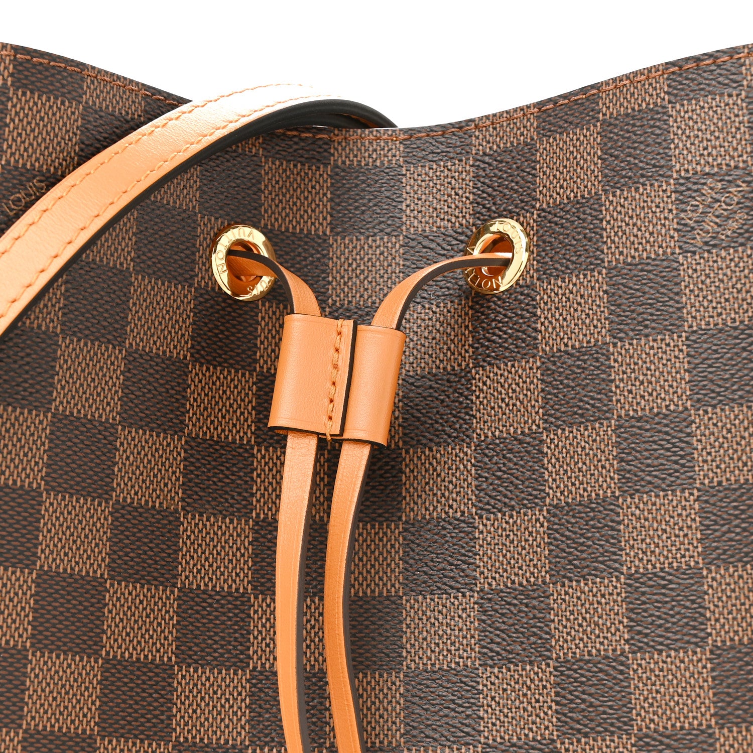 Louis Vuitton Damier Ebene Neonoe MM Safran 8 of 11
