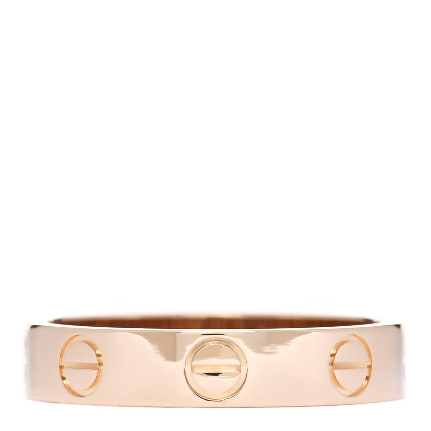 18K Pink Gold 3.5mm LOVE Wedding Band Ring 49 5