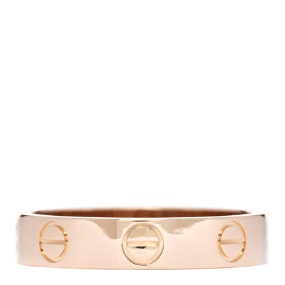 Cartier 18K Pink Gold 3.5mm LOVE Wedding Band Ring 49 5 3 of 5