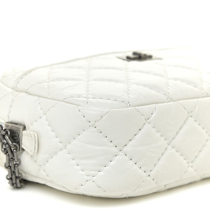 Chanel Aged Calfskin Quilted Mini Reissue Camera Case White 9 of 13