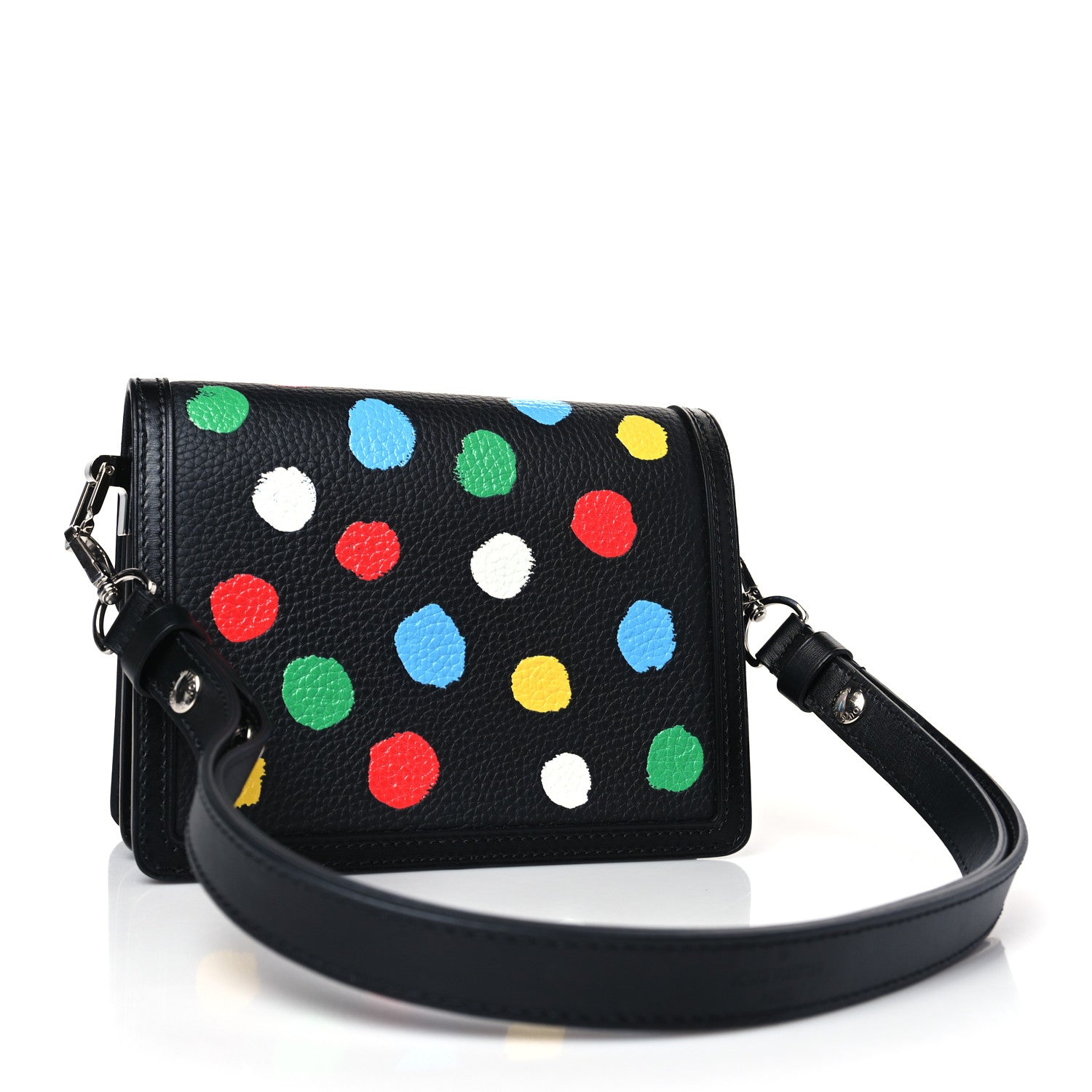 Louis Vuitton LV X YK Taurillon Dots Dauphine Mini Black 3 of 9