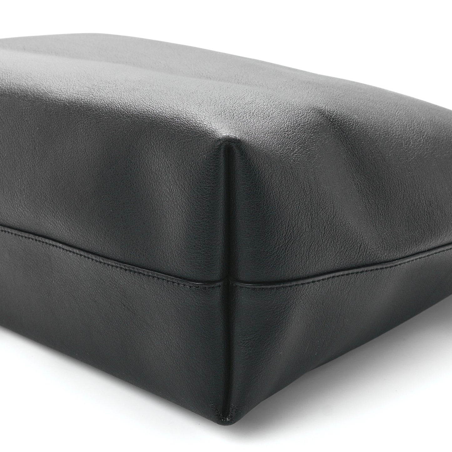 Calfskin Large Shopping Tote Black