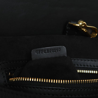 Burberry Calfskin Studded Bridle Saddle Bag Black 8 of 8