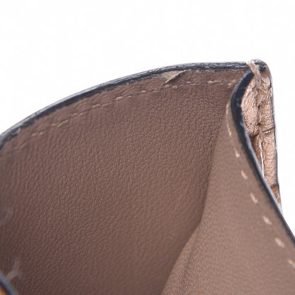 Valentino Garavani Metallic Pebbled Calfskin Rockstud Card Holder Rame 6 of 8
