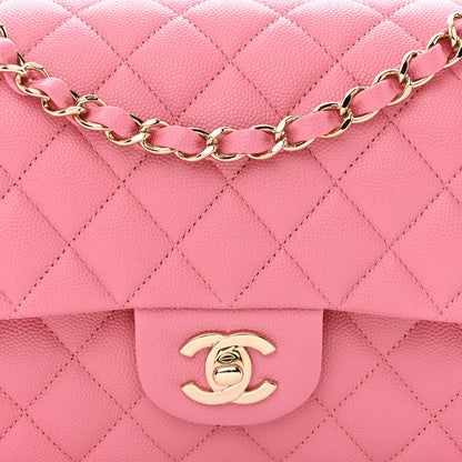 Chanel Caviar Quilted Medium Double Flap Pink 8 of 10