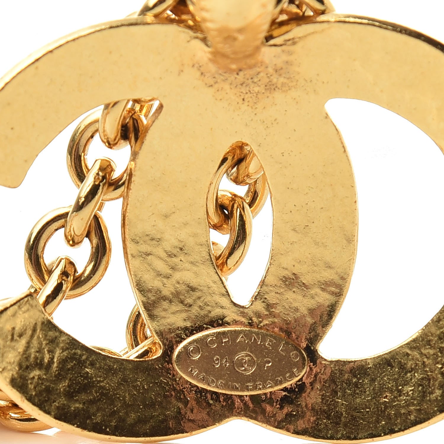 Chanel Quilted CC Long Chain Necklace Gold 5 of 5