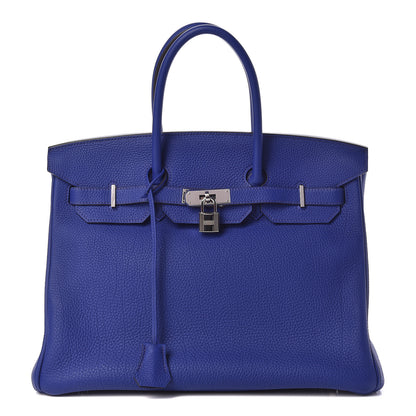 Hermes Togo Birkin 35 Bleu Electrique 1 of 35