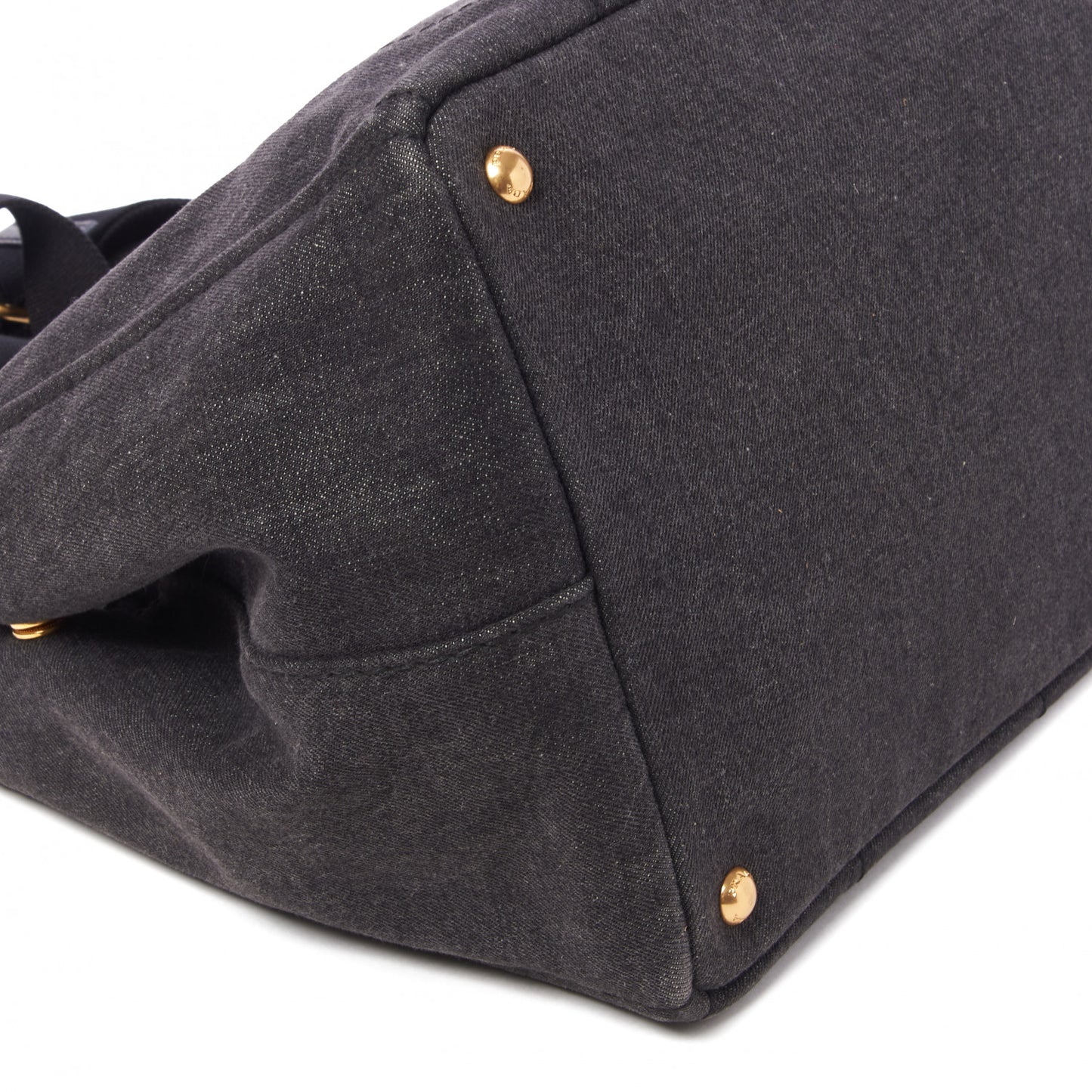 Denim Logo Tote Black