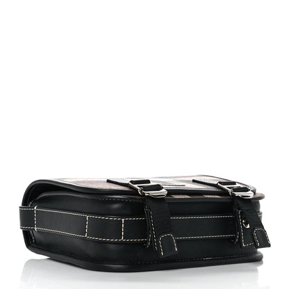 Burberry E-Canvas Giant Check Rider Crossbody Dark Cranberry 3 of 8