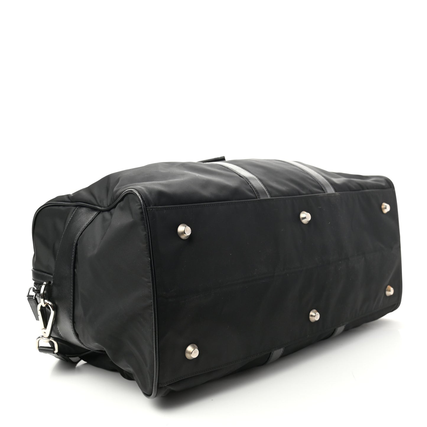 Tessuto Nylon Saffiano Duffle Black