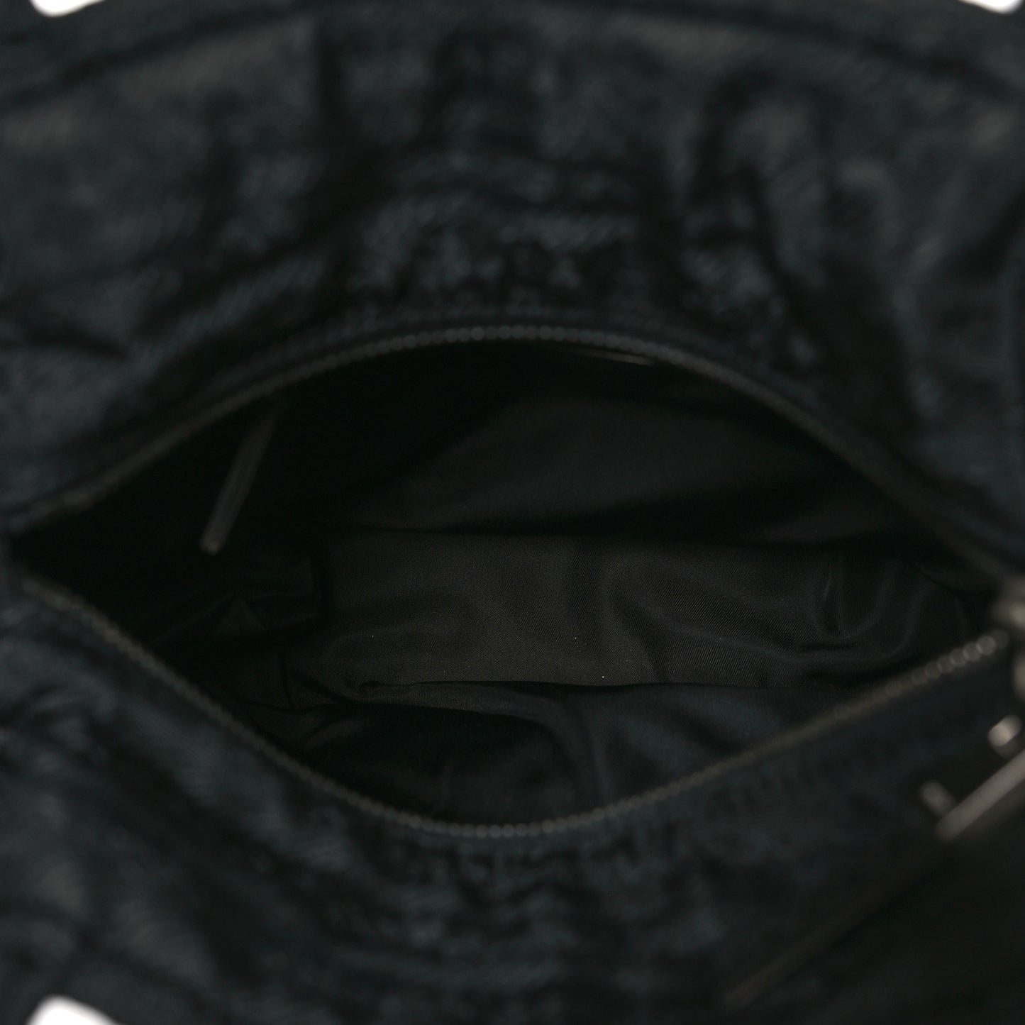 Tessuto Nylon Jacquard Tote Black