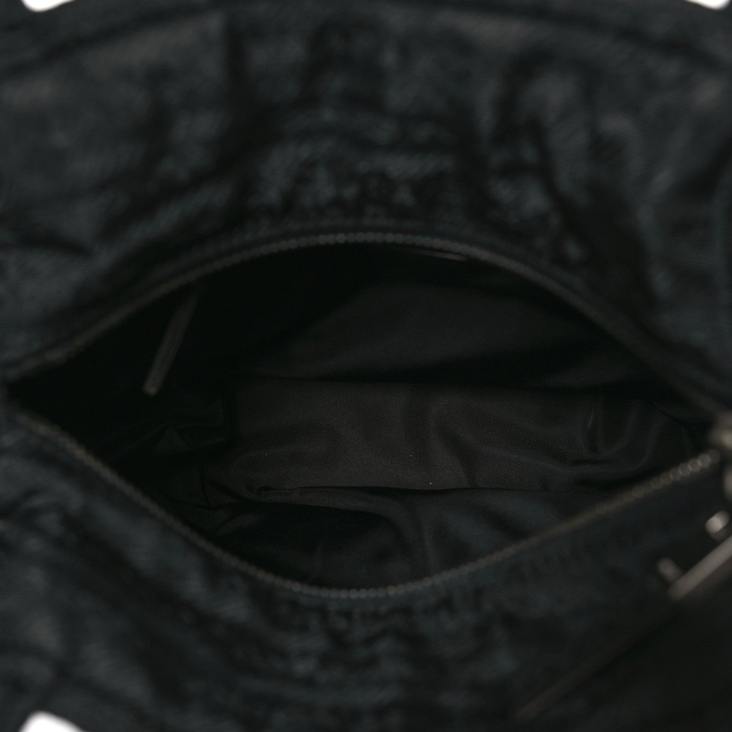 Prada Tessuto Nylon Jacquard Tote Black 5 of 8