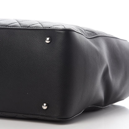 Chanel Caviar Quilted Large CC Box Shopping Tote Black 13 of 17