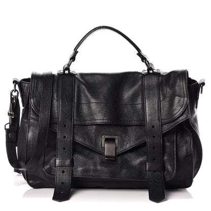 Proenza Schouler Lambskin Medium PS1 Satchel Black 1 of 16