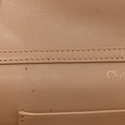 Christian Dior Grained Calfskin Diorama Wallet on Chain Pouch Nude 13 of 14