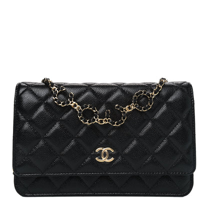 Chanel Caviar Quilted Miss Coco Wallet On Chain WOC Black 1 of 4