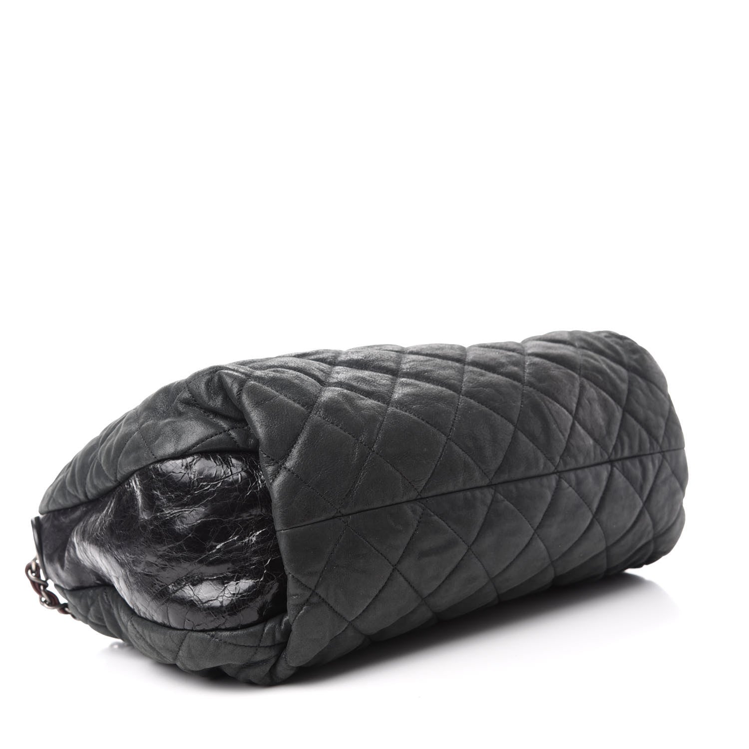 Chanel Iridescent Calfskin Quilted Coco Daily Dark Grey 4 of 11