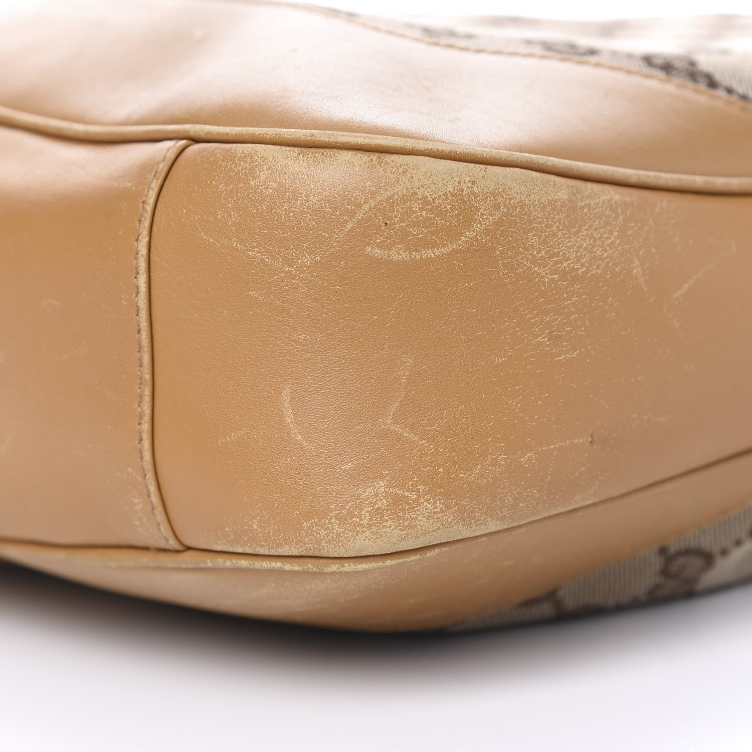 Gucci Monogram Large Bamboo Top Handle Bag Tan 16 of 19