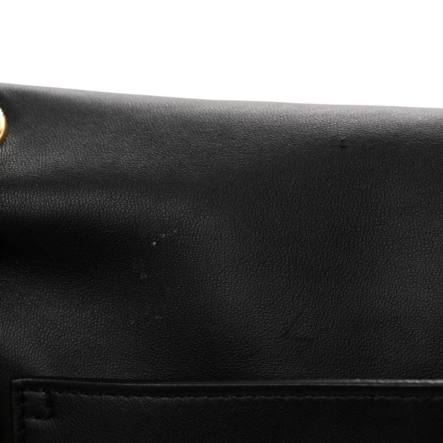 Saint Laurent Smooth Calfskin Suede Medium Reversible Monogram Kate Satchel Black 11 of 11