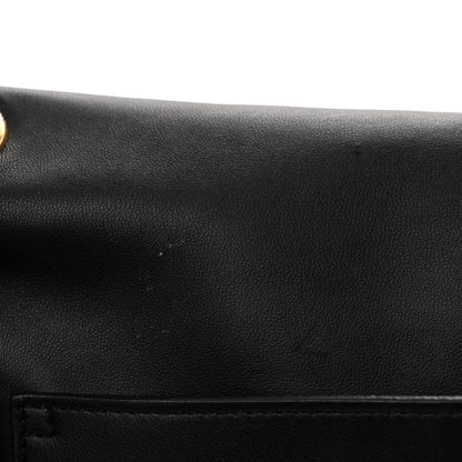 Saint Laurent Smooth Calfskin Suede Medium Reversible Monogram Kate Satchel Black 11 of 11