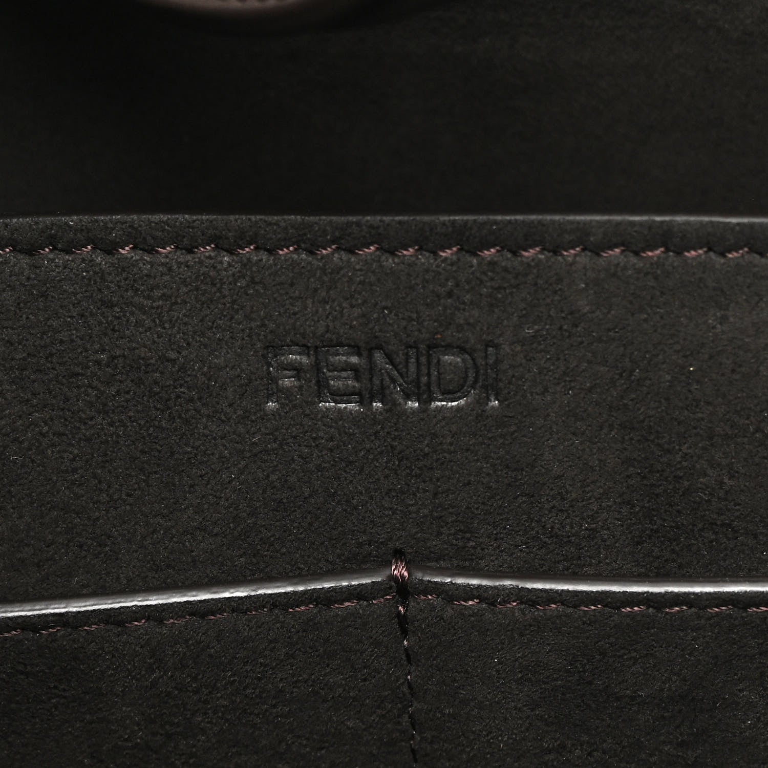 Fendi Fabric Jacquard Vitello Grace FF 1974 Medium Fendi Origami Tobacco Moro Ebano 6 of 14