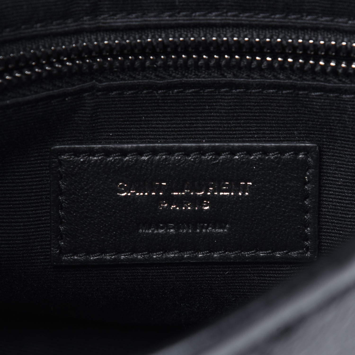 Saint Laurent Crinkled Calfskin Matelasse Monogram Niki Chain Wallet Black 11 of 33