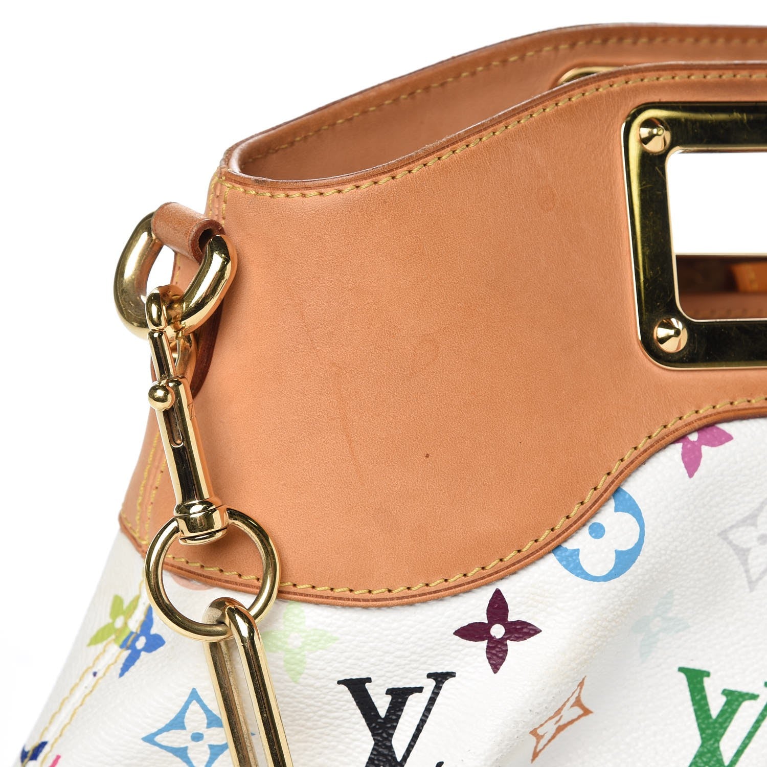 Louis Vuitton Monogram Multicolor Judy MM White 10 of 13