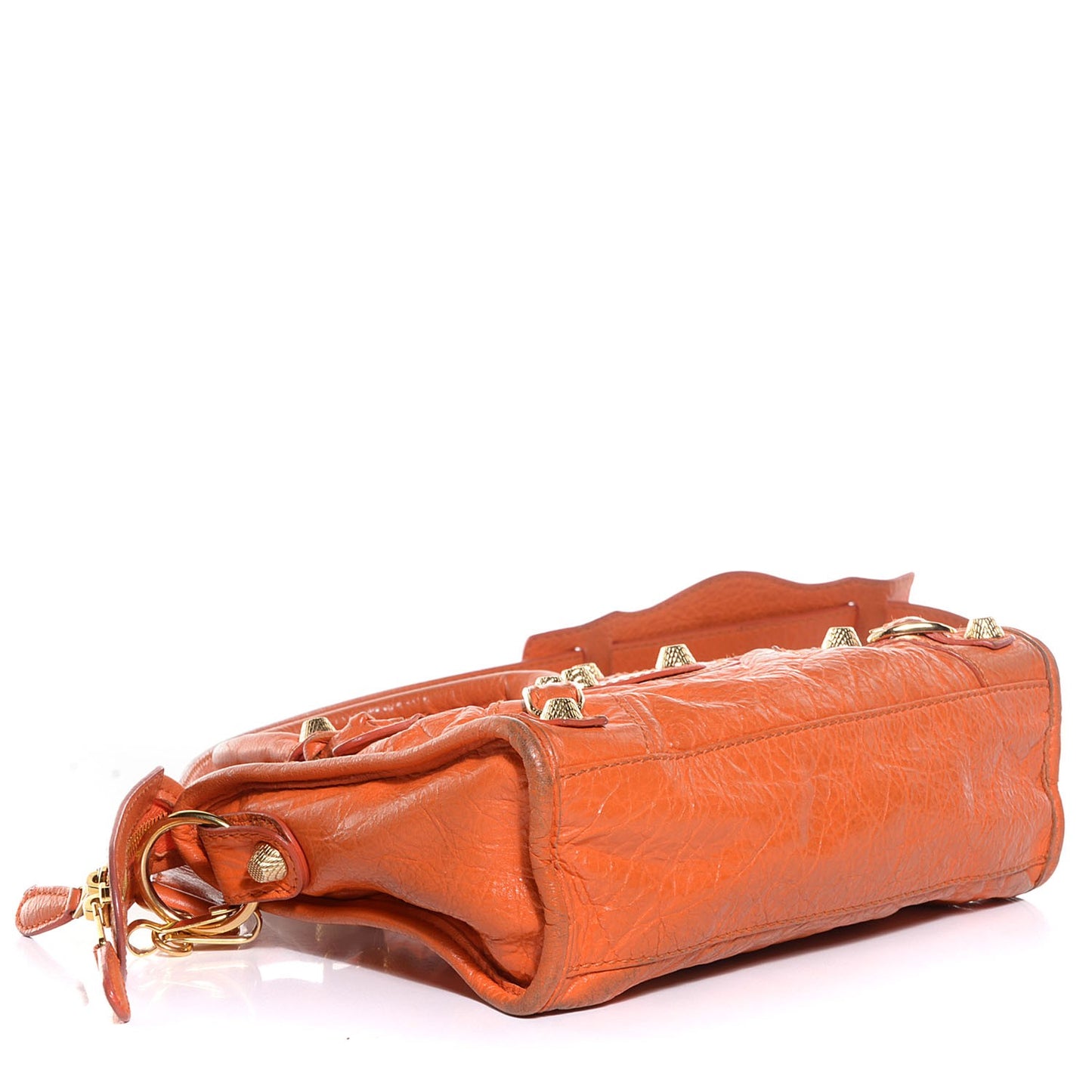 Agneau Giant 12 Gold Hardware Mini City Tangerine